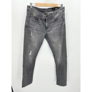 Armani Exchange J13 Slim Fit Stretch Grey Wash Cotton Blend Jeans Men's Size 32